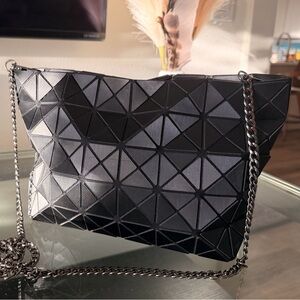 Issey Miyake Black Geometric Crossbody Bag